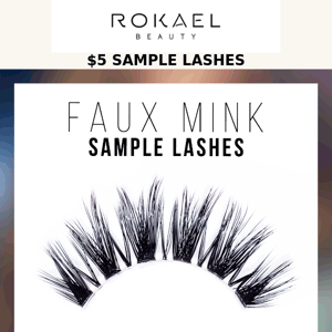 ✨ $5 Faux Mink Sample Lashes! Limited Inventory!