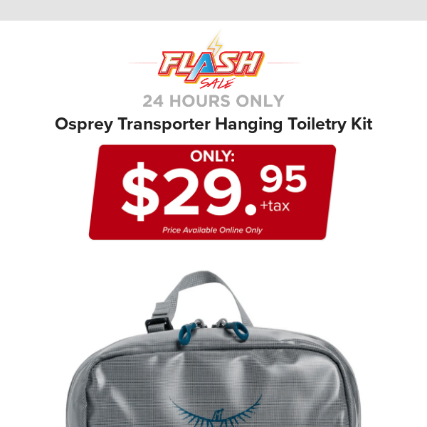 🔥  24 HOURS ONLY | OSPREY TOILETRY BAG | FLASH SALE