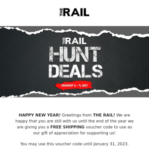 THE RAIL VOUCHER OF APPRECIATION 2023 (FREE SHIPPING)