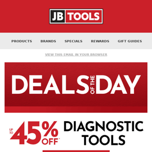 45% Off Diagnostic Tools