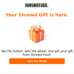 Your holiday gift from Shrewd Food! 🎁