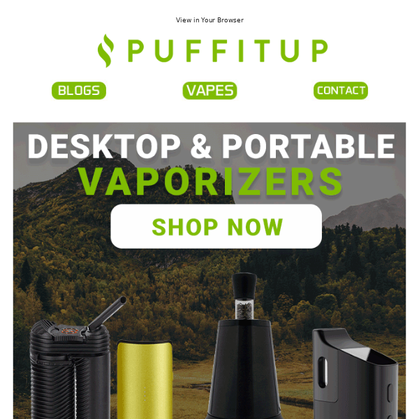 Explore Our Desktop & Portable Vaporizers