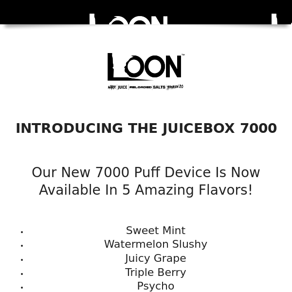 INTRODUCING THE NEW JUICEBOX 7000 DEVICE 🧃