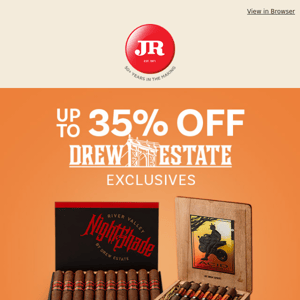 12-Hour ⚡ Flash ⚡ Sale:  Up to 35% off Drew Estate