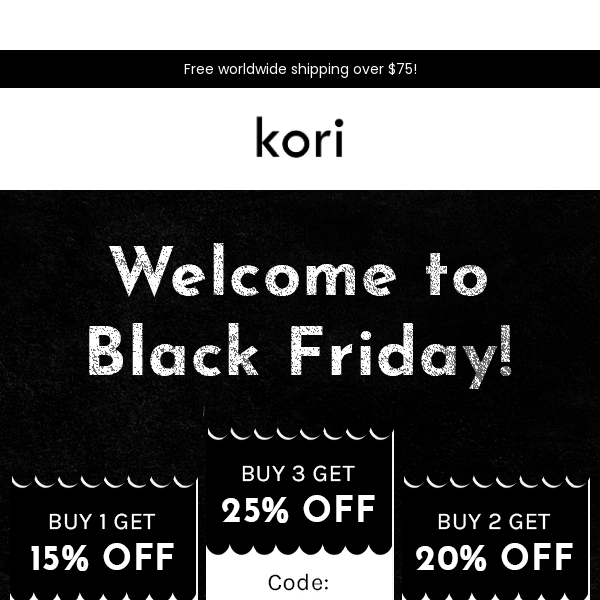 Welcome to Black Friday! 🛍️