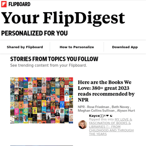 What's new on Flipboard: Stories from Culture, Business, Science and more