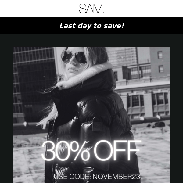 Last Day!  30% off with code NOVEMBER23
