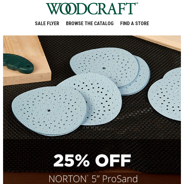 Sand & Save This Month at Woodcraft