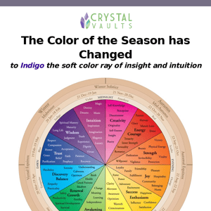 Did you know we just entered the time of year for Indigo crystals?