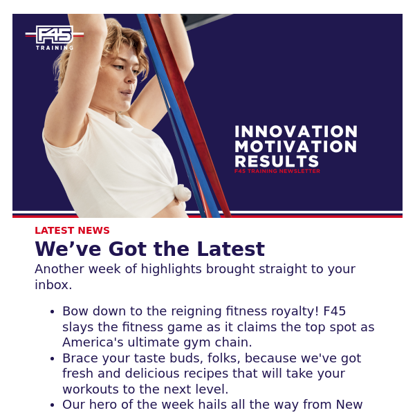 Your Weekly F45 Training Newsletter