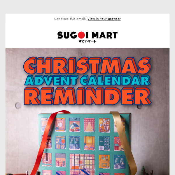 In demand Christmas Advent Calendar! 🎁 Sugoi Mart