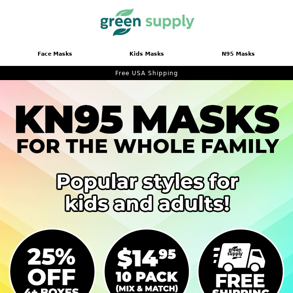 😷🆙KN95 Masks for Everyone! Kids and Adults!