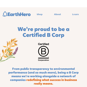 We're a B Corp!