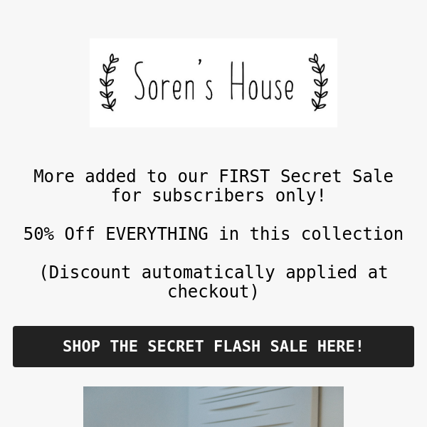 More Added to Secret Subscriber Sale with 50% Off! 💫