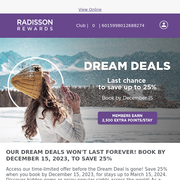 Radisson Hotels Americas Websites Turned Off At 8 AM PST On July 25, 2023 -  LoyaltyLobby