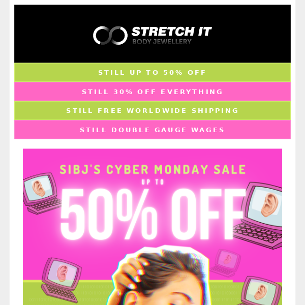 🖥️ SIBJ: Up To 50% OFF Cyber Monday