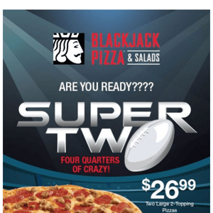 The Ultimate Football Celebration begins with Blackjack Pizza!🍕🏈