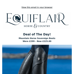 Deal of the Day - 25% Off Mountain Horse Sovereign Boots