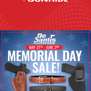 Don't Miss Out On Our Memorial Day Sale, 25% Off Site Wide
