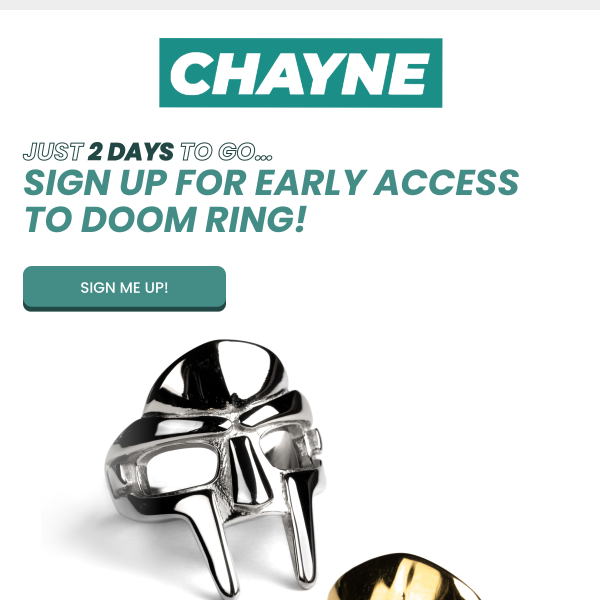 Last chance to get early access to DOOM ring!