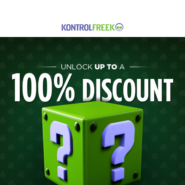 Unlock your mystery code up to 100% OFF!