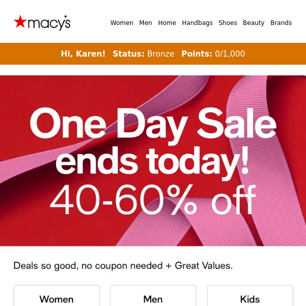 Macy's One Day Sale: Get up to 60% off home and style essentials