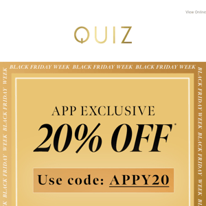 App exclusive ⚡ 20% off!