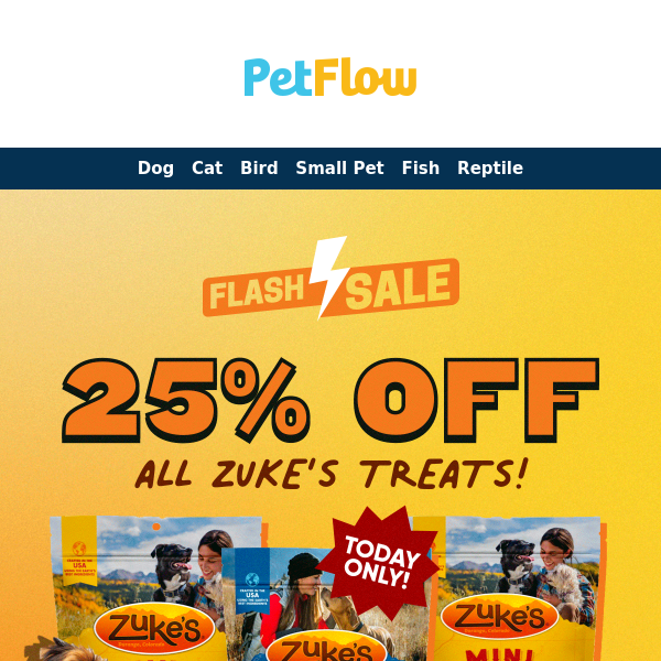 🐾 Today Only: Snag 25% OFF All Zukes Treats – Hurry, No Code Required! 🍖