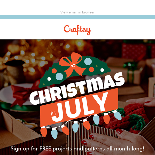 Sign up for our Christmas in July Challenge!