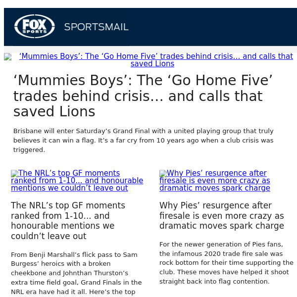 ‘Mummies Boys’: The ‘Go Home Five’ trades behind crisis… and calls that saved Lions