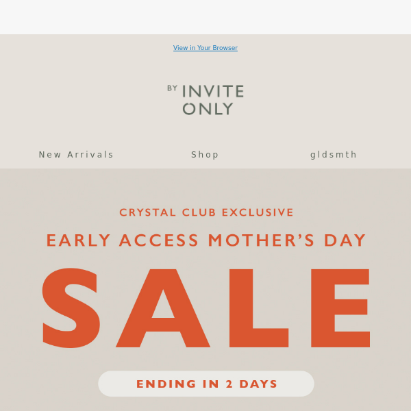 💎 Crystal Club Members, Early Access Ends in 2 Days!