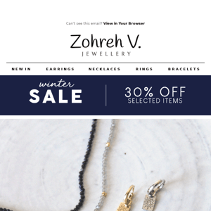 NEW YEAR, NEW JEWELS - SAVE 30% OFF