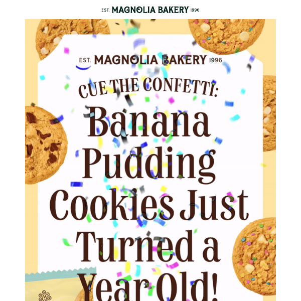 Happy one year, Banana Pudding Cookies! 🥳
