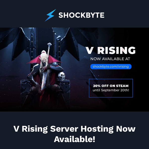 V Rising Server Hosting Now Available! 🧛🏻‍♀️