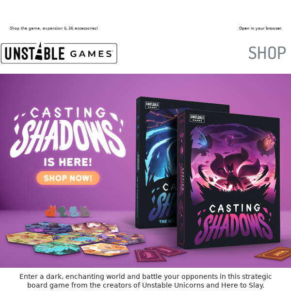 🔮 Casting Shadows is HERE! 🔮