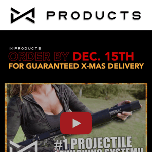 ONLY ONE WEEK LEFT for Guaranteed X-Mas Delivery!