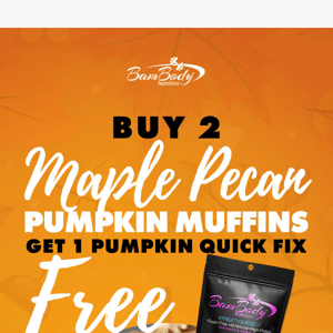 ⏰Time is running out - Free Pumpkin Quick Fix with purchase