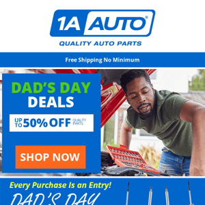Vehicle Need Parts ASAP? Up to 50% off + Win $1K!