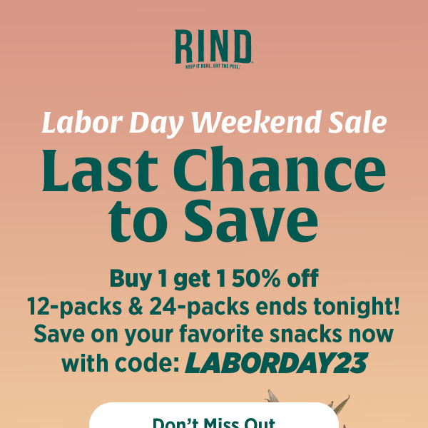 RIND Snacks! BOGO 50% Off Is Ending Soon! 🍎⚡