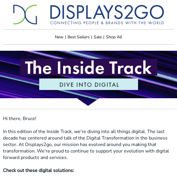 The Inside Track: Let's Dive Into Digital