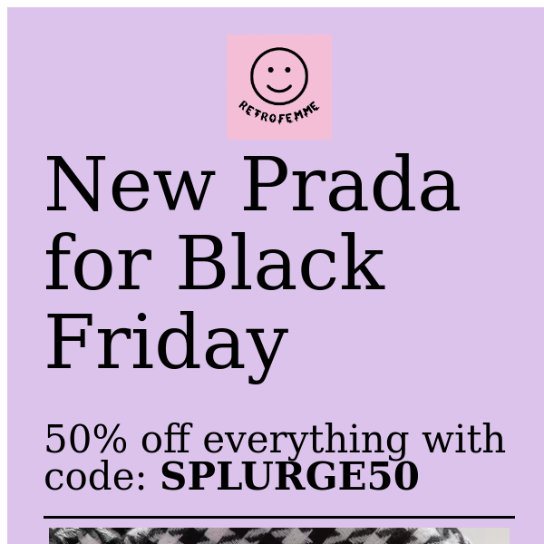 ✨ New PRADA for 50% OFF ✨