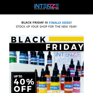 INTENZE BLACK FRIDAY is HERE! 🎉