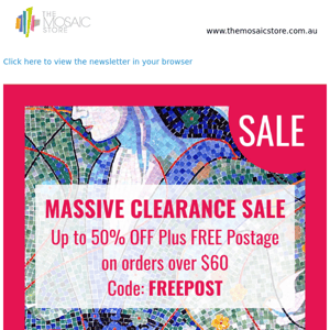 Grab FREE Postage & New Sales Items Now 🤩 + Learn To Make A Mosaic Memory Board