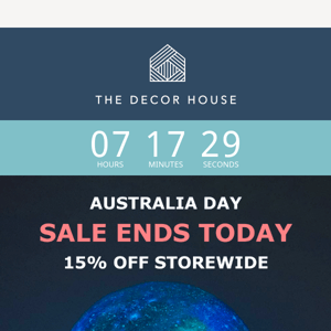 Australia Day Sale: Last 7 Hours to Save 15% Storewide