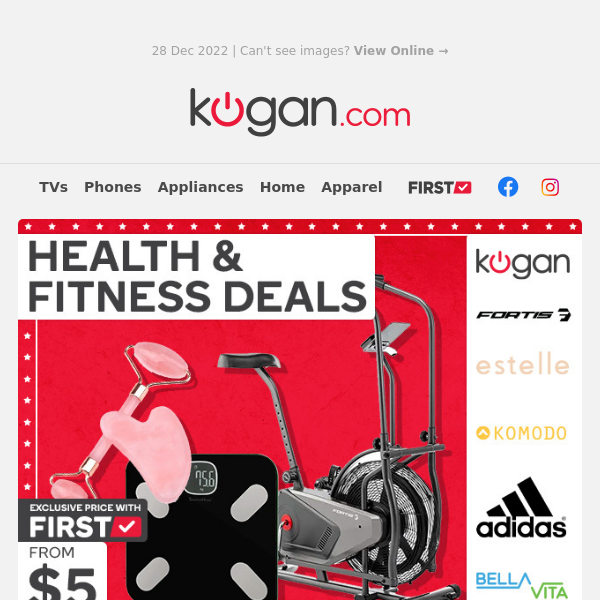 Boxing Day Sale Health & Fitness Deals: Smart Scales Only $5* - Plus Elliptical Trainers, Massage Chairs & More