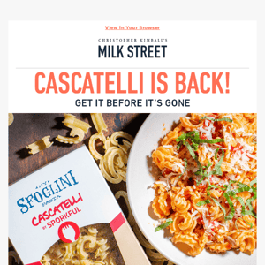 Very Limited Inventory! The Cascatelli Pasta Everyone Is Talking About