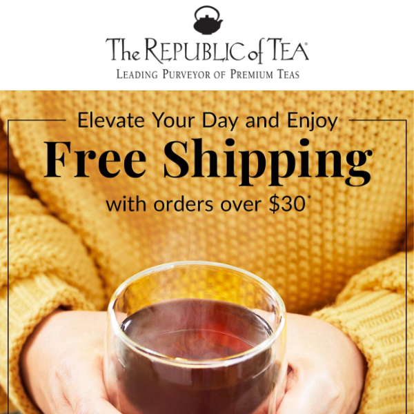 Enjoy Best-Selling Black Teas and Free Shipping Over $30