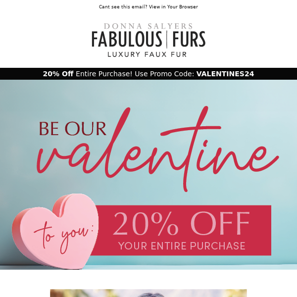 ❤️💘 Be Our Valentine and Take 20% Off Your Entire Order!