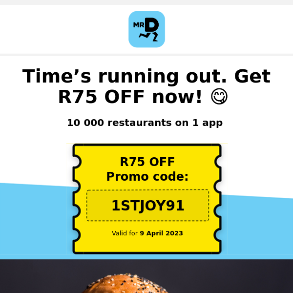 Last chance for R75 OFF dinner