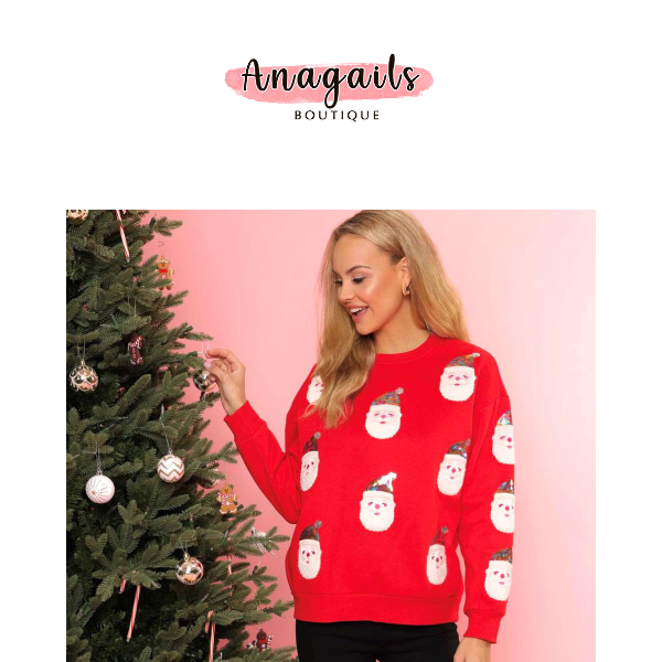 HOLIDAY NEW ARRIVALS! SEQUINS & SANTA